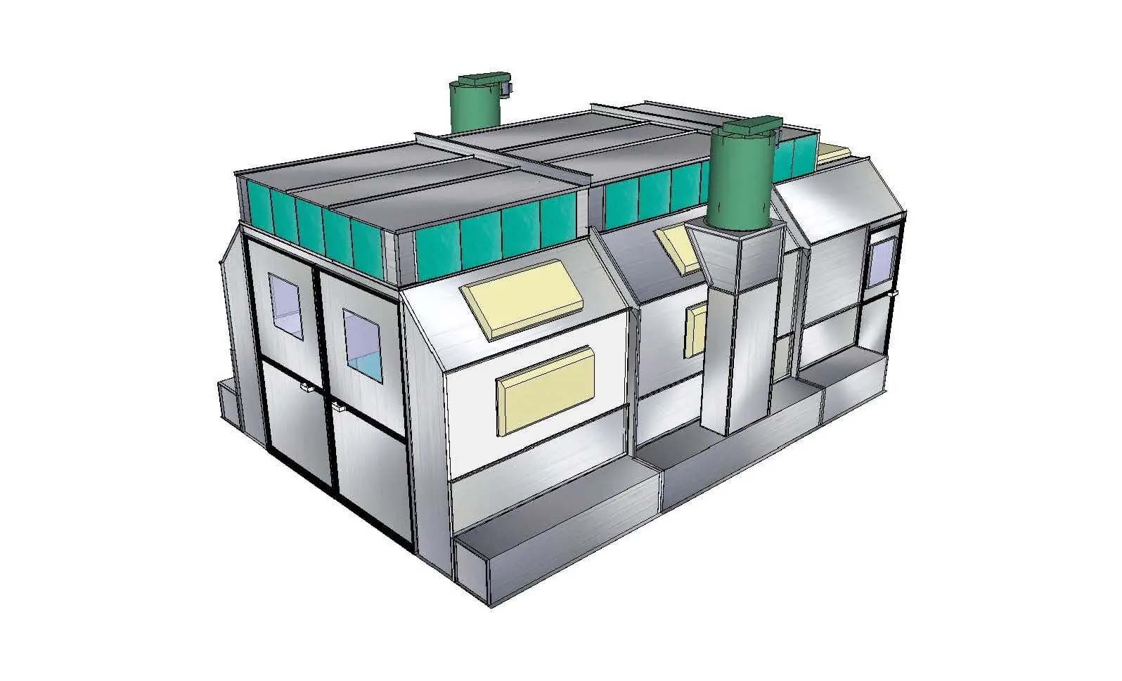 Side Down Air Intake Box Paint Booth product image